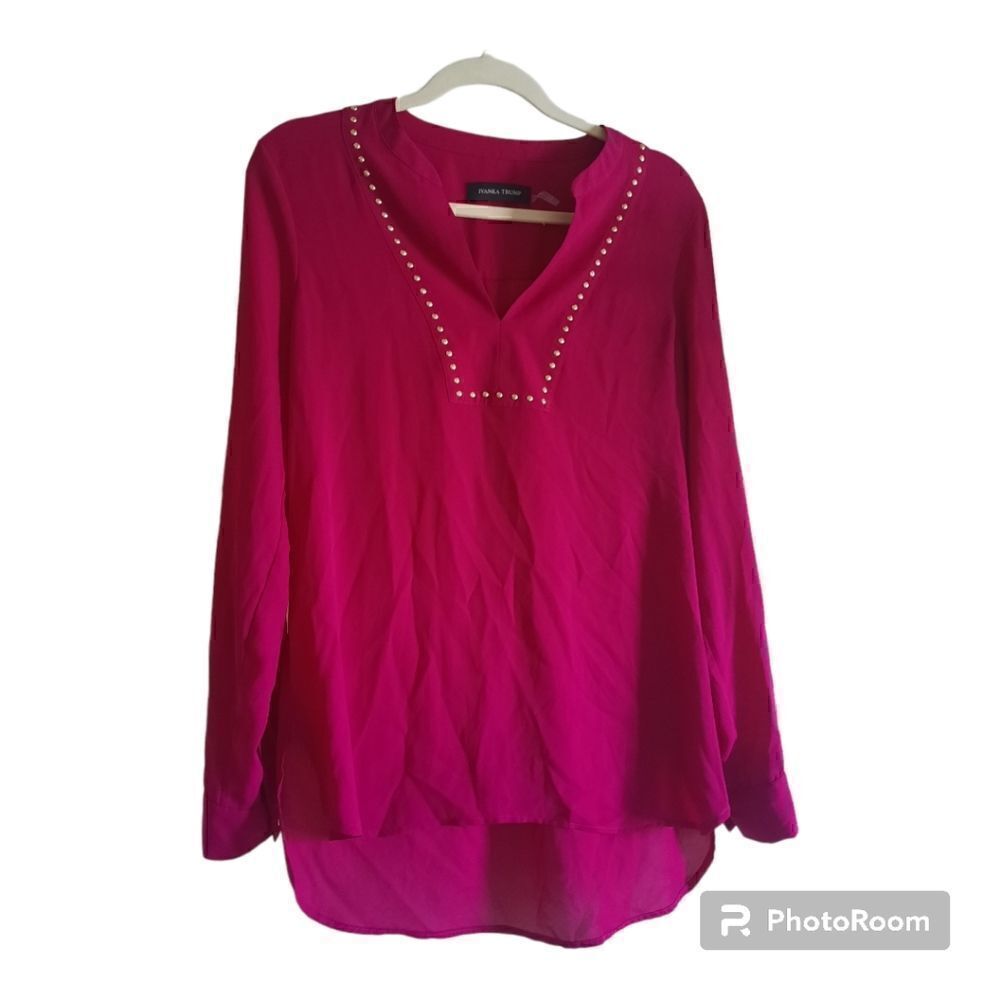 Ivanka Trump Studded Pull-on Style Barbie Blouse